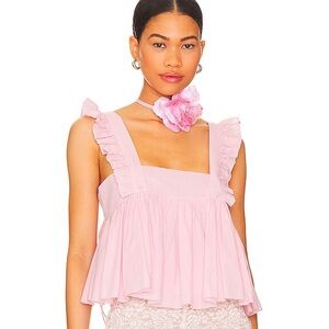 The Ruffle Apron Top in Baby Soft NWT